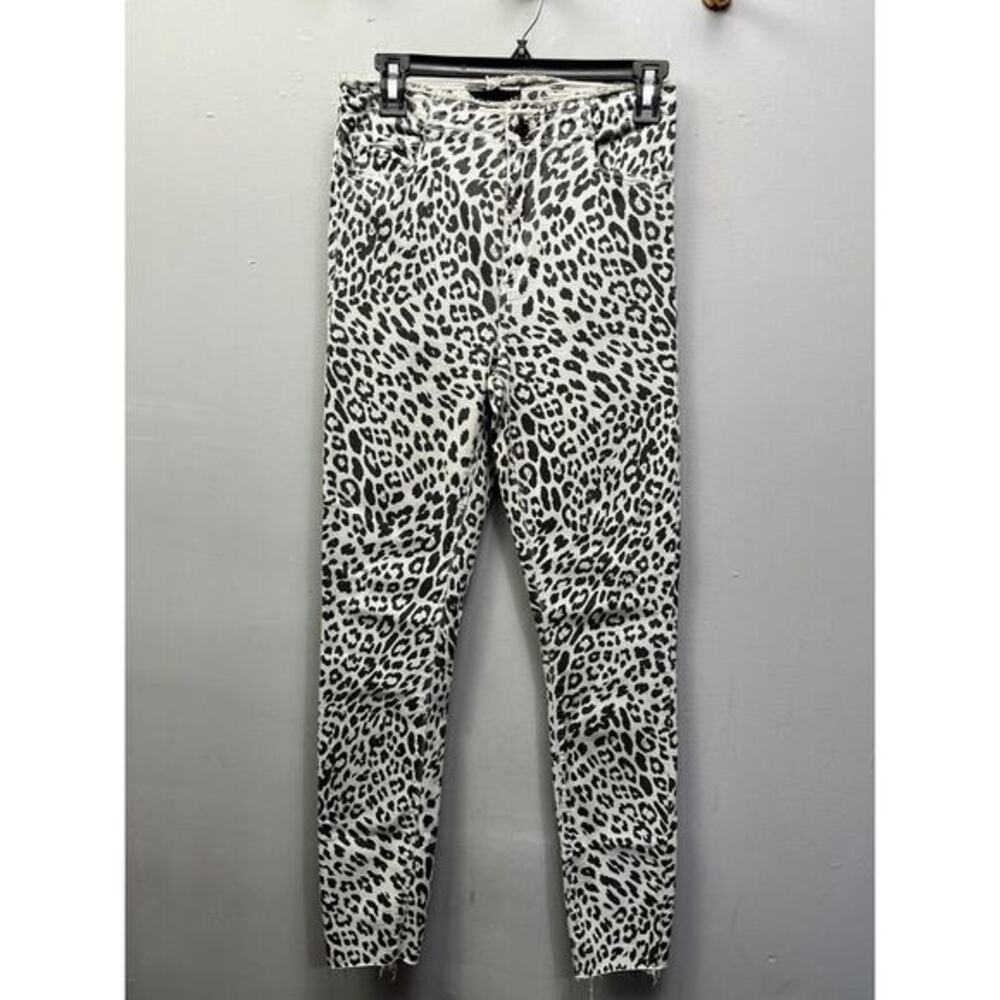 Black Orchid Los‎ Angeles Jeans Womens 27 Robin High Rise Leopard Skinny Jeans